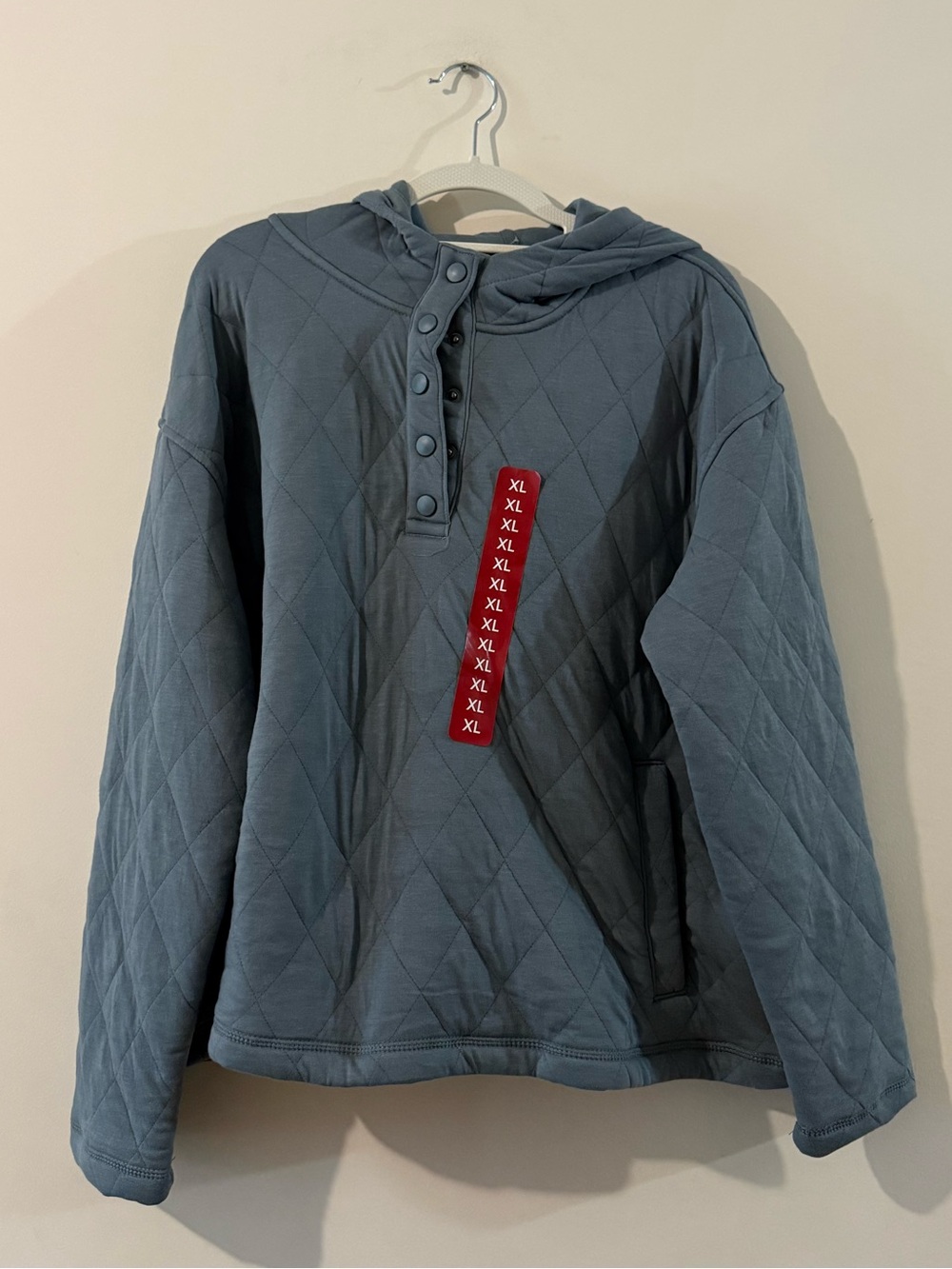 Lands' End Quilted Hooded Pullover Jacket